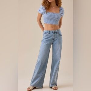Altar'd State Light Blue Straight Leg Jeans